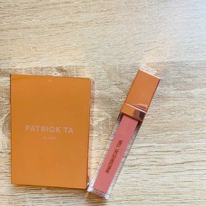 NEW Patrick Ta Lip Creme + Velvet Blush Set